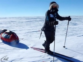 На лыжах в Антарктиде