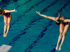 Прыжки в воду. BetBoom Кубок России. Женщины. Синхронные прыжки. Трамплин 3 м. Трансляция из Саратова