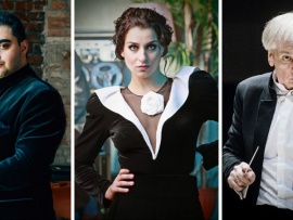 Национальный филармонический оркестр России. Дирижёр Гинтарас Ринкявичус.Солисты: Асмик Григорян, сопрано. Мигран Агаджанян, тенор