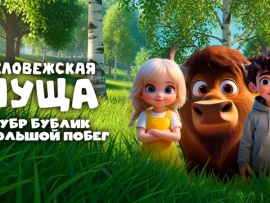 Беловежская пуща. Зубр Бублик и большой побег