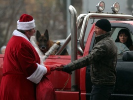 Новогодний пёс