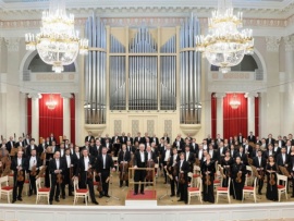 Симфонические оркестры России. Заслуженный коллектив России Академический симфонический оркестр Санкт-Петербургской филармонии. Дирижер Юрий Темирканов