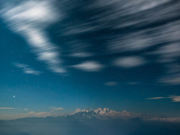 В небе над Гималаями