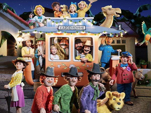 Три разбойника и лев