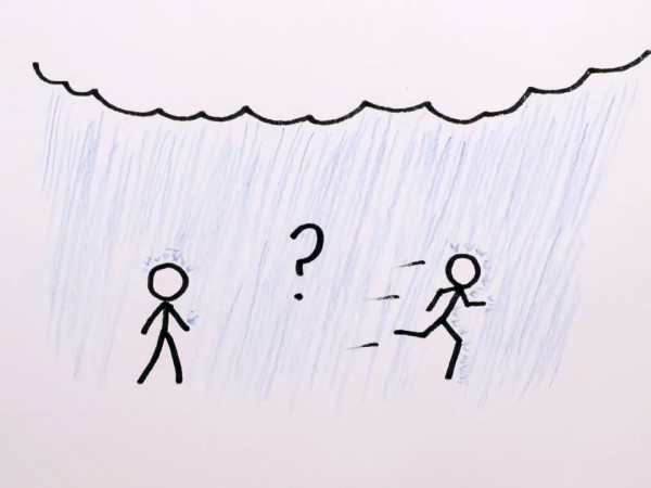 Дождь- идти или бежать