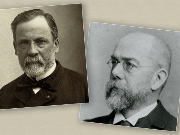 Пастер и Кох: битва гигантов в мире микробов