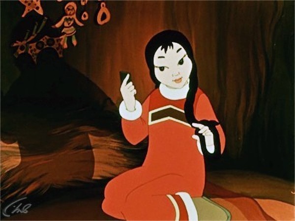 В яранге горит огонь