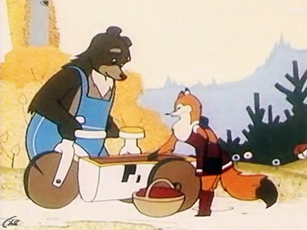 Лиса, медведь и мотоцикл с коляской (3)