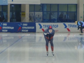 Конькобежный спорт. Чемпионат России. 500 / 3000 / 5000 м. 4-я часть