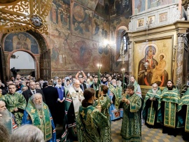 Вечерня с акафистом преподобному Сергию Радонежскому. Прямая трансляция