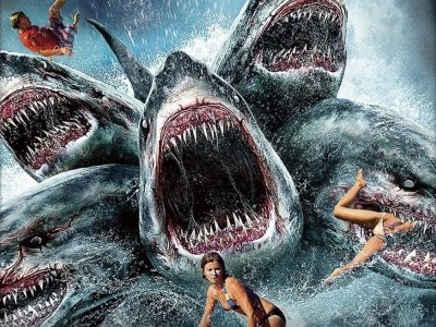 Нападение пятиголовой акулы