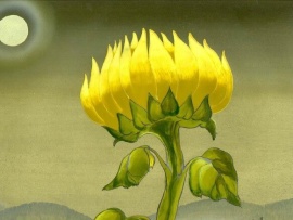 Тигрёнок на подсолнухе (4)