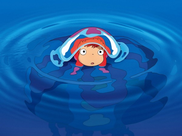 Рыбка Поньо на утёсе