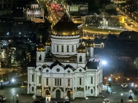 Великая Рождественская Вечерня. Трансляция из Храма Христа Спасителя